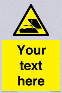 Custom Warning submerged objects in watercraft areas